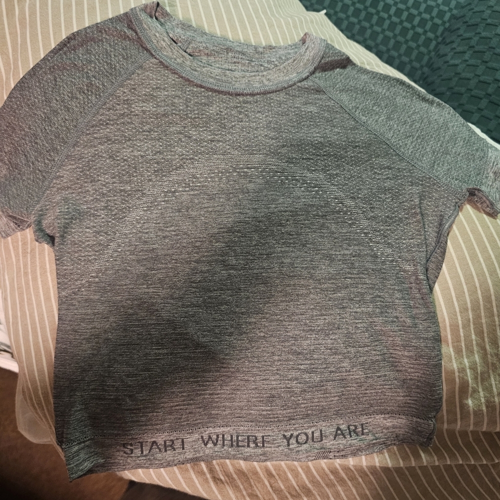 Lululemon Swiftly Tech Cropped Short-Sleeve Shirt 2.0